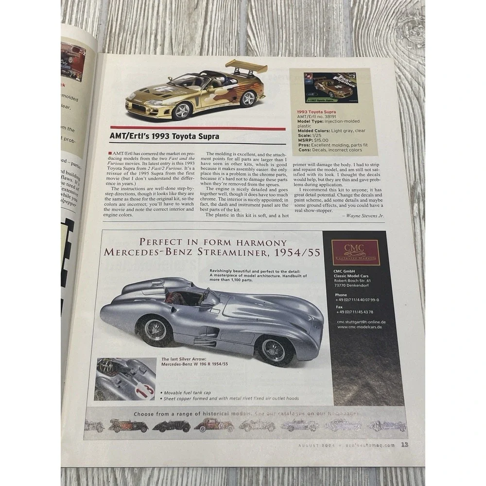 Scale Auto Magazine August 2004 Model Car Enthusiast GTO 1965 Buick Riviera